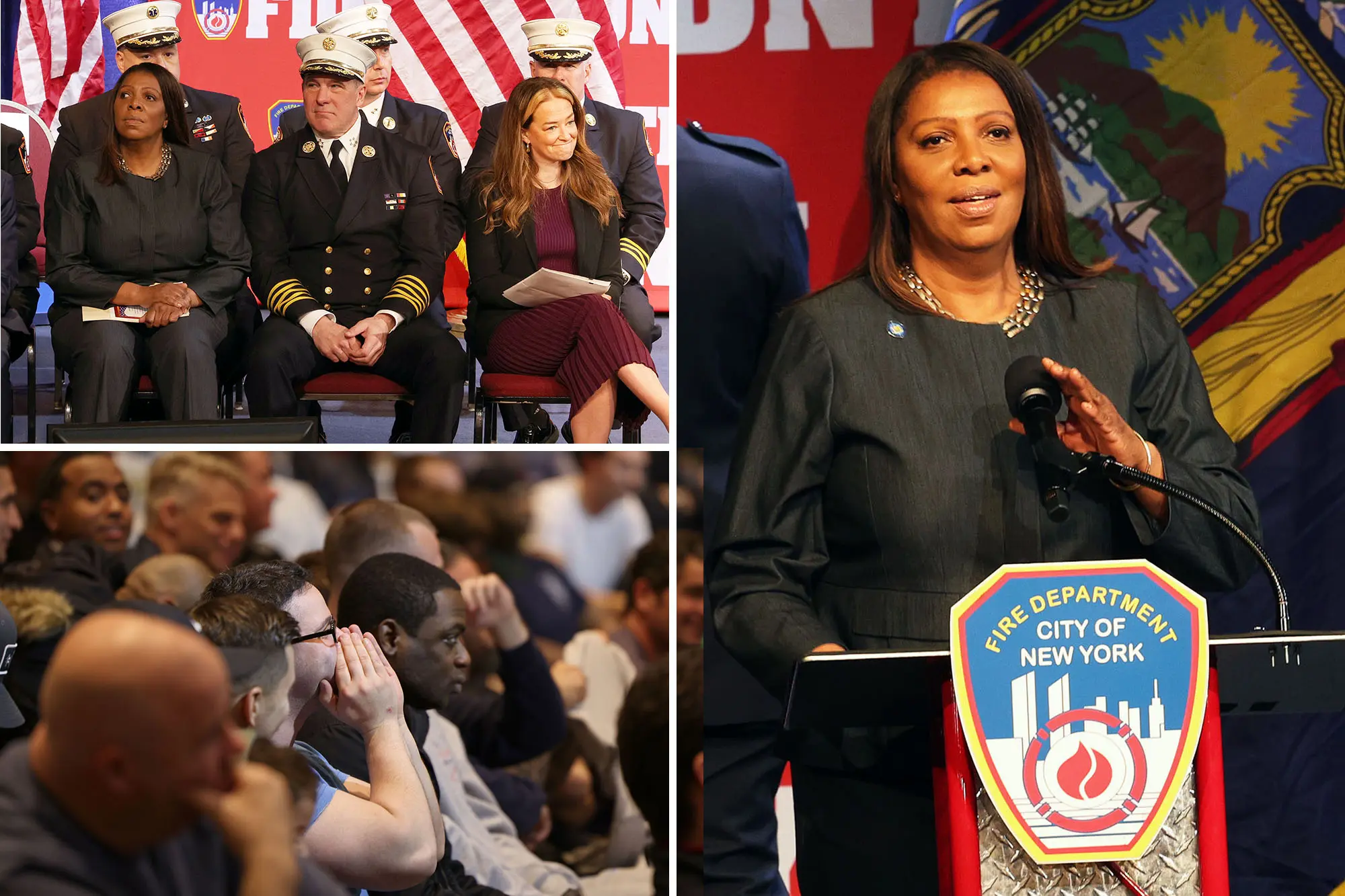 New York Firefighters Who Booed Letitia James To Be Sent To HQ To Be Punished, “Educated” About “Unacceptable” Behavior
